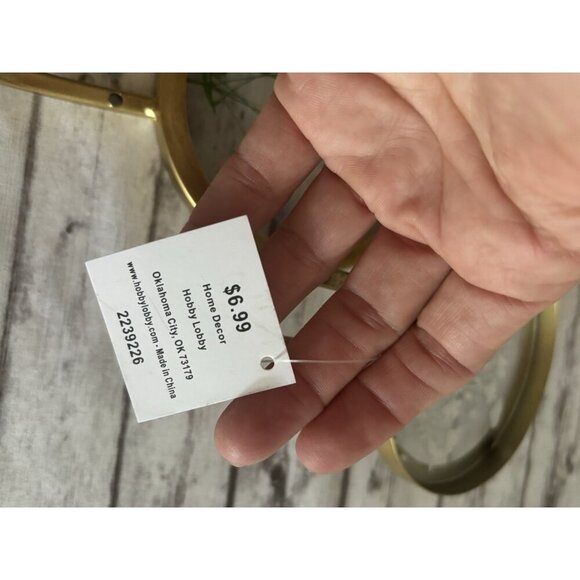 Hobby Lobby Purple Flowers Gold Metal Wall Hook Round PAIR - Picture 5 of 8